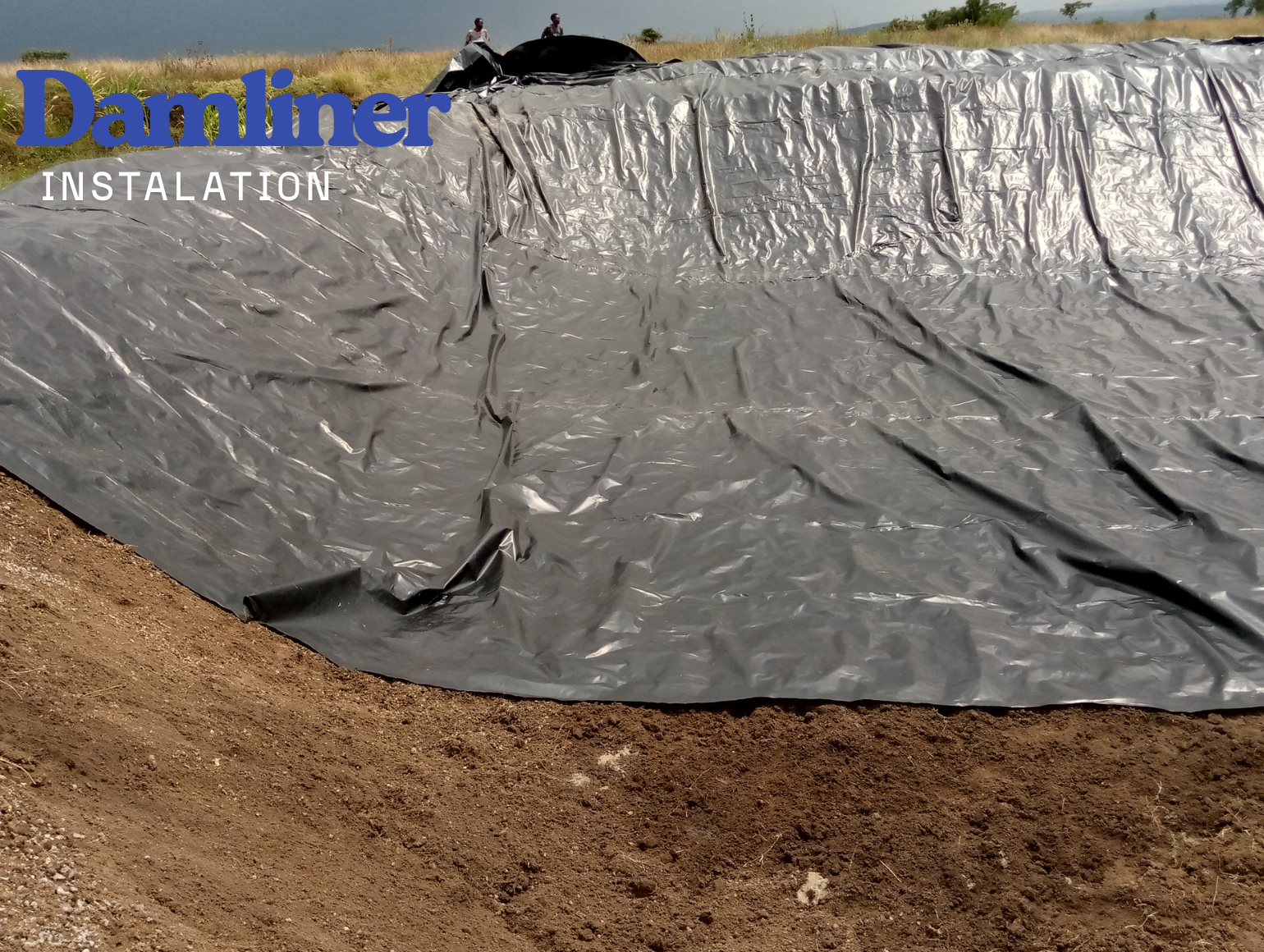dam liner installation